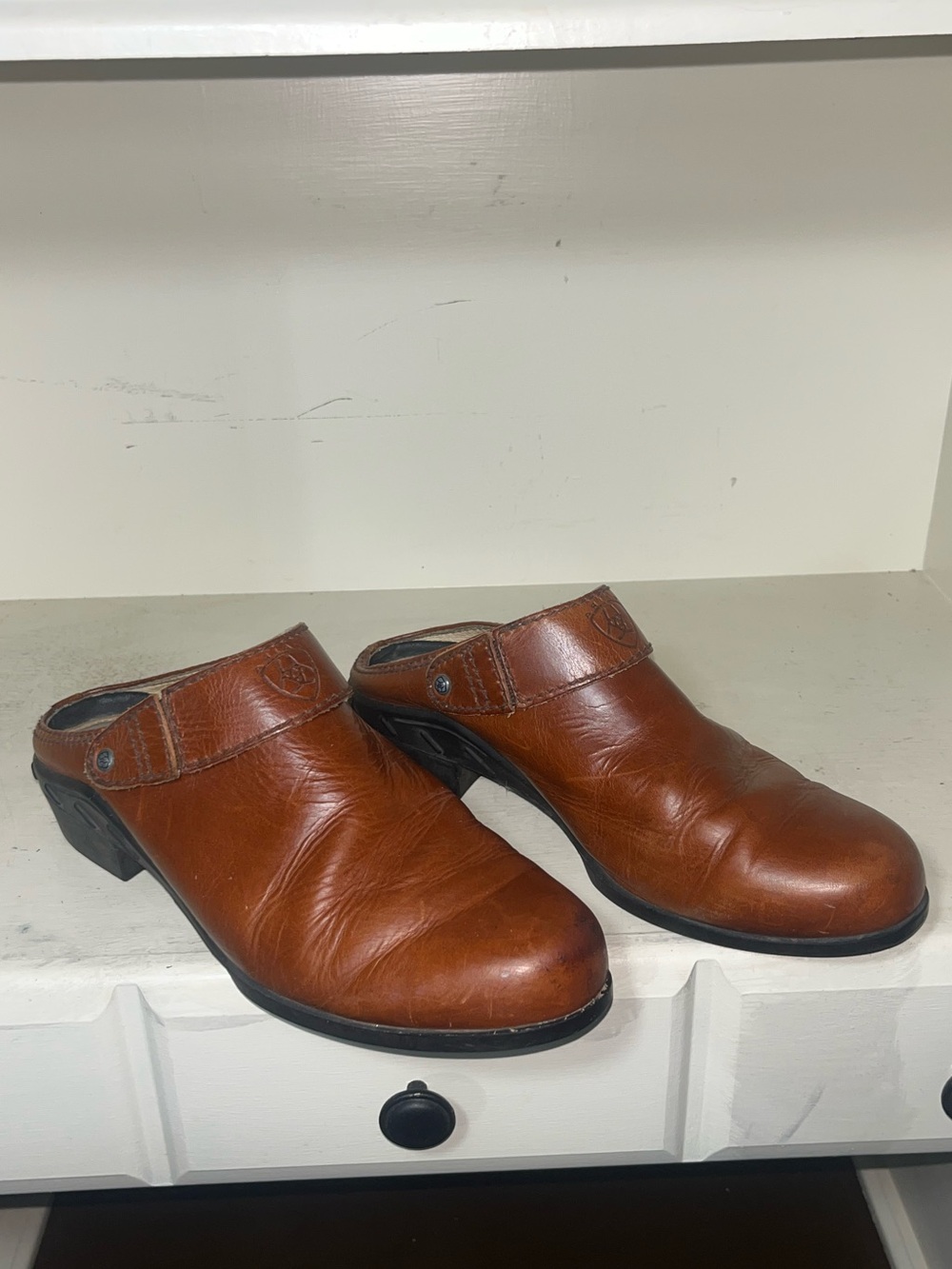 Ariat Women’s Leather Clog Mule Shoes Size 9.5